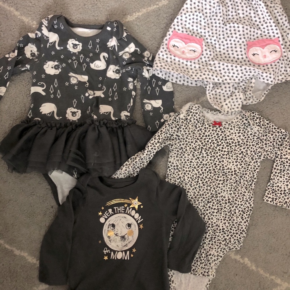 9 month black and white girl clothes